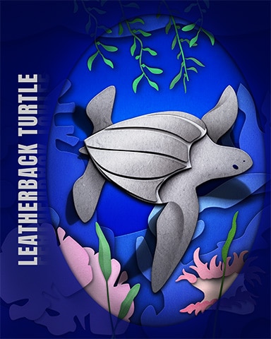 Pogo Leatherback Turtle Endangered Animals Badge