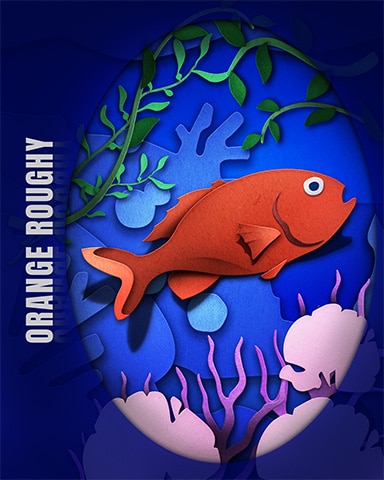 Pogo Orange Roughy Endangered Animals Badge