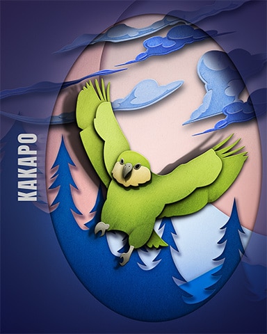 Pogo Kakapo Endangered Animals Badge