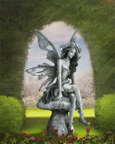 Somber Fairy Garden Friends Badge - Mahjong Garden HD