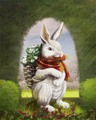 Messenger Rabbit Garden Friends Badge - Tri-Peaks Solitaire HD