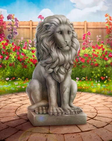 Stone Lion Garden Friends Badge - World Class Solitaire HD