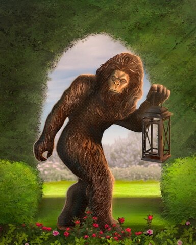 Sasquatch Garden Friends Badge - Thousand Island Solitaire HD
