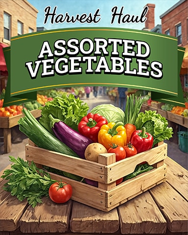 Phlinx II Assorted Vegetables Harvest Haul Badge