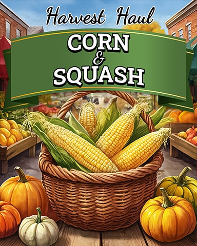 Matching Moments Corn and Squash Harvest Haul Badge