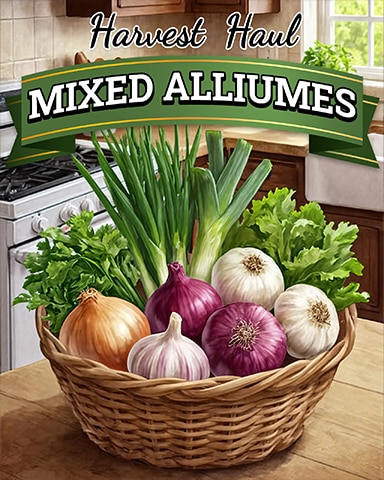 Mixed Allium Harvest Haul Badge