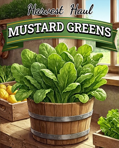 Mustard Greens Harvest Haul Badge