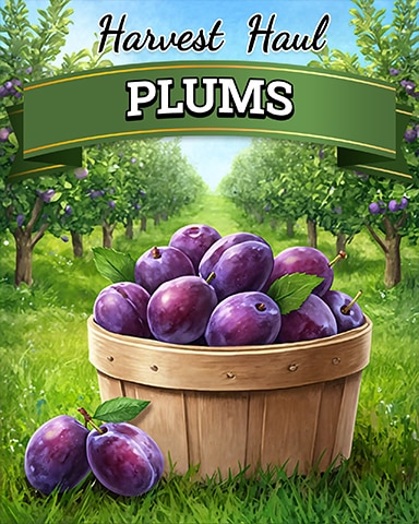 Plums Harvest Haul Badge