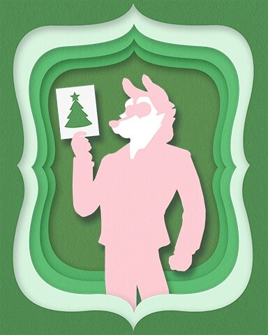 Giving Christmas Card Holiday Cards Badge - Spades HD