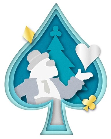Holiday Love Holiday Cards Badge - Spades HD