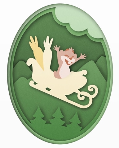 Nestor Delivers Holiday Cards Badge - Word Whomp HD