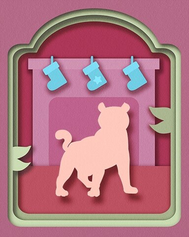 One for Tiger Holiday Cards Badge - Mahjong Safari HD