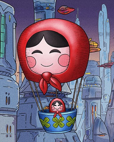 Tri-Peaks Solitaire HD Trizzle Hot Air Balloons Badge