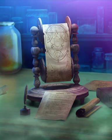 Arcane Scroll Mad Scientist Lab Badge