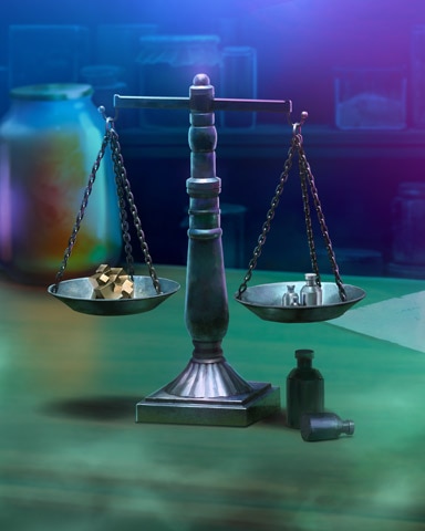 Balance Scale Mad Scientist Lab Badge