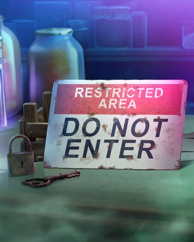 Do Not Enter Mad Scientist Lab Badge