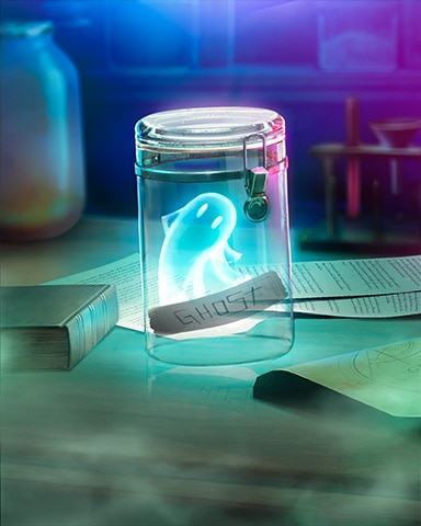 Ghost in a Jar Mad Scientist Lab Badge