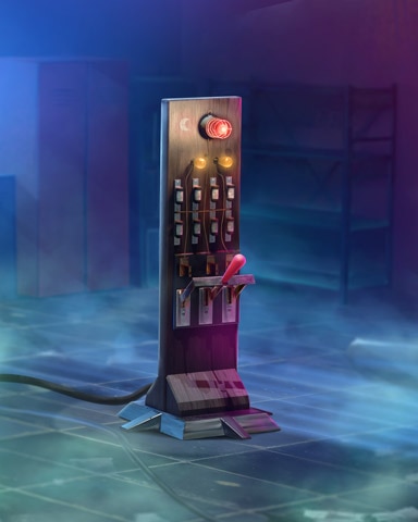 Large Flip Switch Mad Scientist Lab Badge