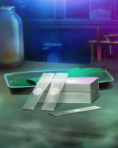 Microscope Slides Mad Scientist Lab Badge