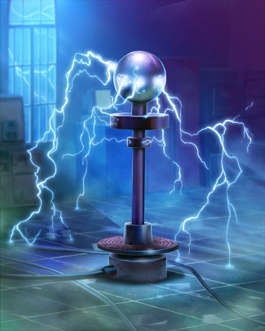 Tesla Coil Mad Scientist Lab Badge