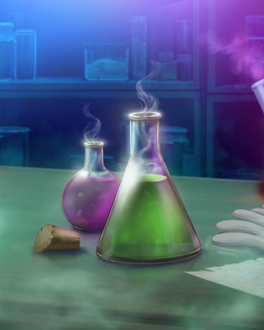 Beakers Mad Scientist Lab Badge