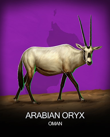 Spades HD Arabian Oryx National Animals Badge