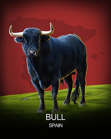 Mahjong Sanctuary Bull National Animals Badge