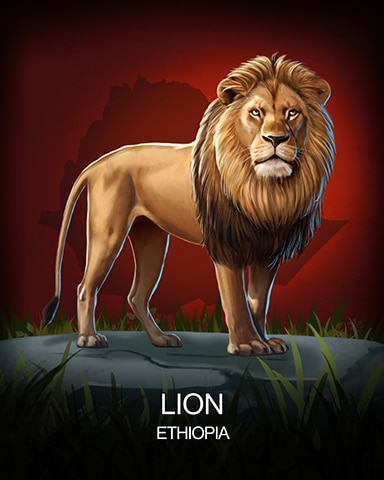 Wheel of Fortune: Pogo Edition Lion National Animals Badge