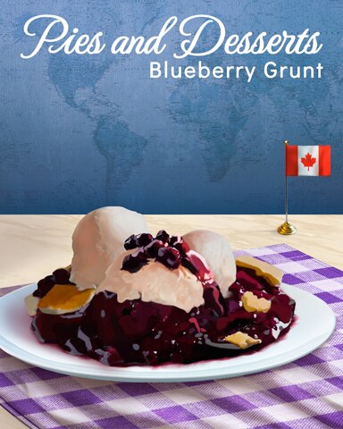 Blueberry Grunt Pies and Desserts Badge - Jungle Gin HD