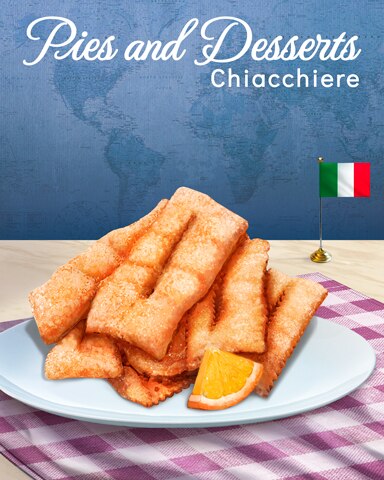 Chiacchiere Pies and Desserts Badge - World Class Solitaire HD