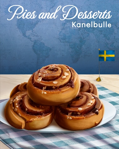 Kanelbulle Pies and Desserts Badge - Thousand Island Solitaire HD