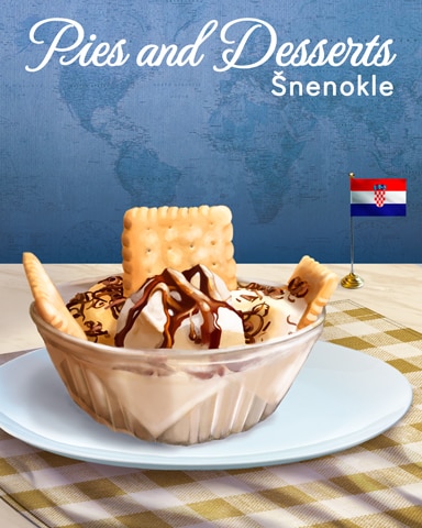 Snenokle Pies and Desserts Badge - First Class Solitaire HD