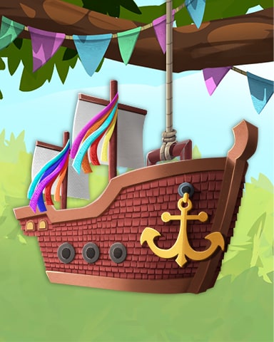 First Class Solitaire HD Pirate Ship Pogo Pinatas Badge