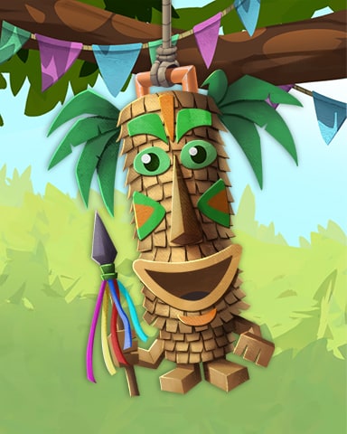Tri-Peaks Solitaire HD Tiki Guy Pogo Pinatas Badge