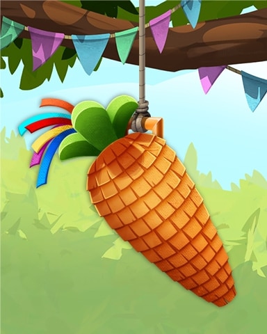 First Class Solitaire HD Carrot Pogo Pinatas Badge