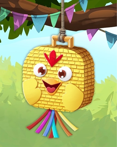 Mahjong Safari HD Chicken Pogo Pinatas Badge