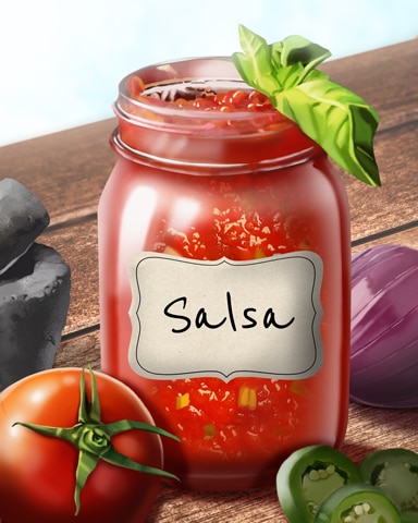 Mahjong Safari HD Salsa Jams and Preserves Badge