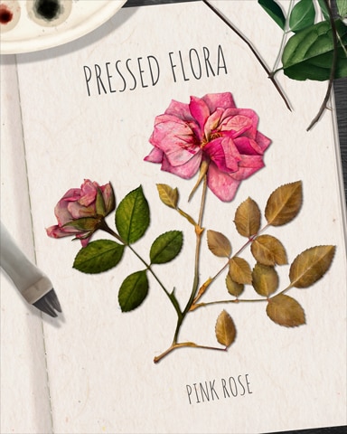 MONOPOLY Sudoku Pink Rose Pressed Flora Badge