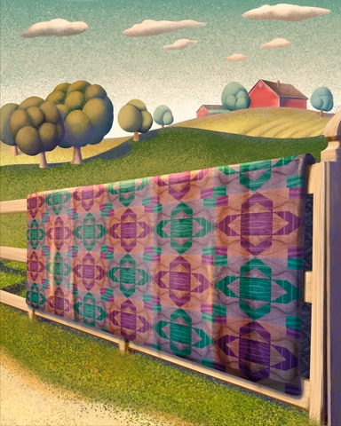 Canasta HD Aunt Sukey's Choice Quilting Square Badge