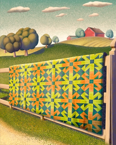 Spades HD Jack in the Box Quilting Square Badge