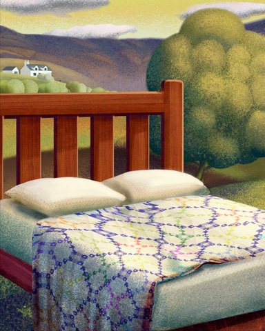 Tri-Peaks Solitaire HD New Irish Chain Quilting Square Badge