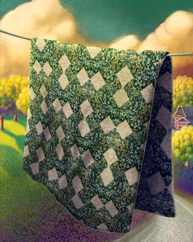 Jungle Gin HD Whirlwind Quilting Square Badge