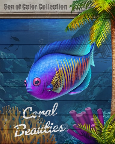 Coral Beauty Sea of Color Badge - Spades HD