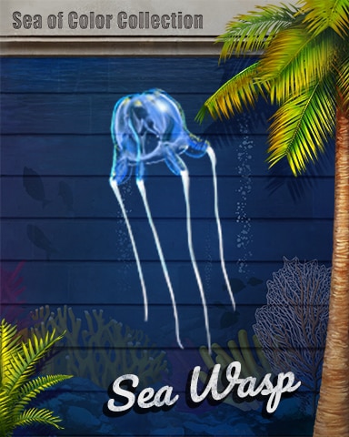 Sea Wasp Sea of Color Badge - Word Whomp HD