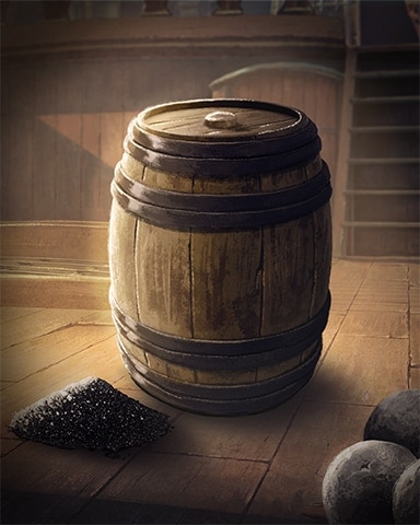 Sweet Tooth Town Gunpowder Keg Ships Ahoy Badge