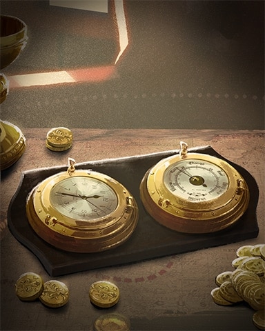 Canasta HD Nautical Clock Ships Ahoy Badge