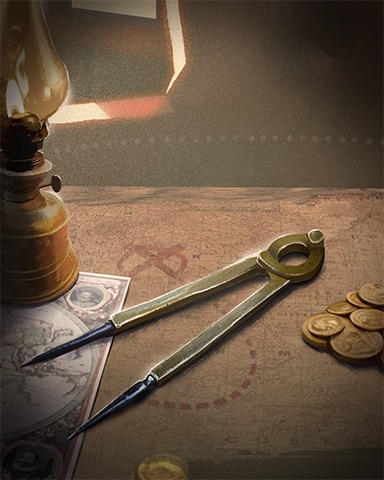 Thousand Island Solitaire HD Navigatioinal Dividers Ships Ahoy Badge