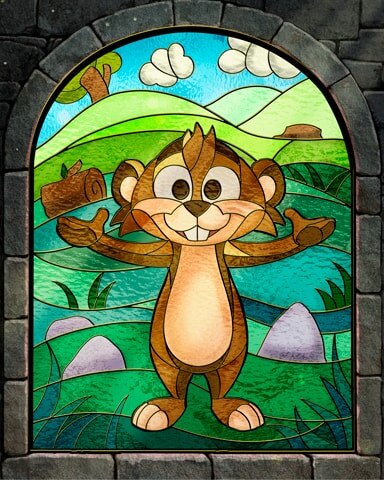 Word Whomp Stained Glass Badge - Word Whomp HD