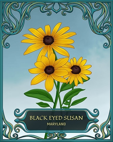 Bejeweled Stars Maryland State Flowers Badge