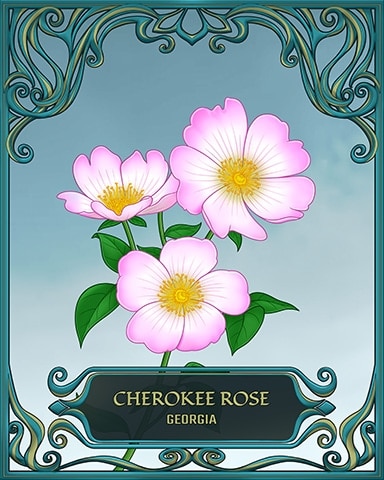 Garden Blast Georgia State Flowers Badge